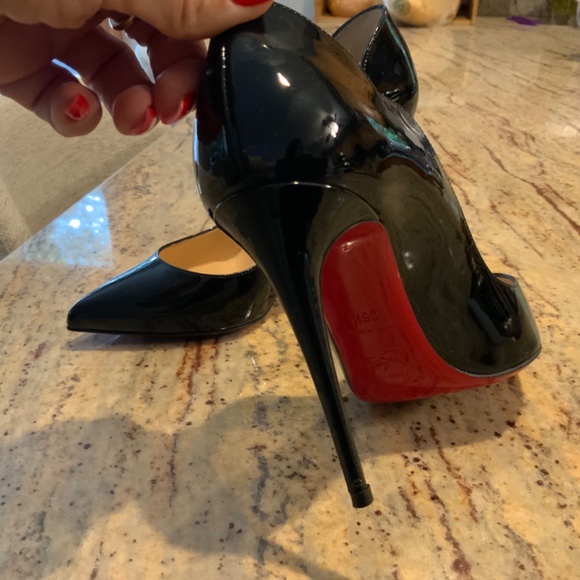 Christian louboutin louboutin Hot Chick 100 patente red sole - Picture 3 of 6